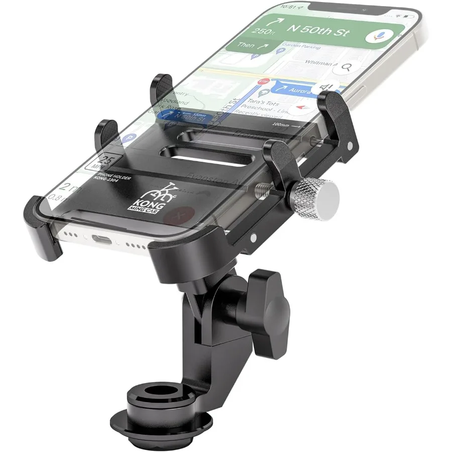 

Bike Phone Holder for Bicycle Handlebar with 360 Rotation Adjustable Mount Designed for iPhone 15 14 13 12 11 Pro Max and S Hua