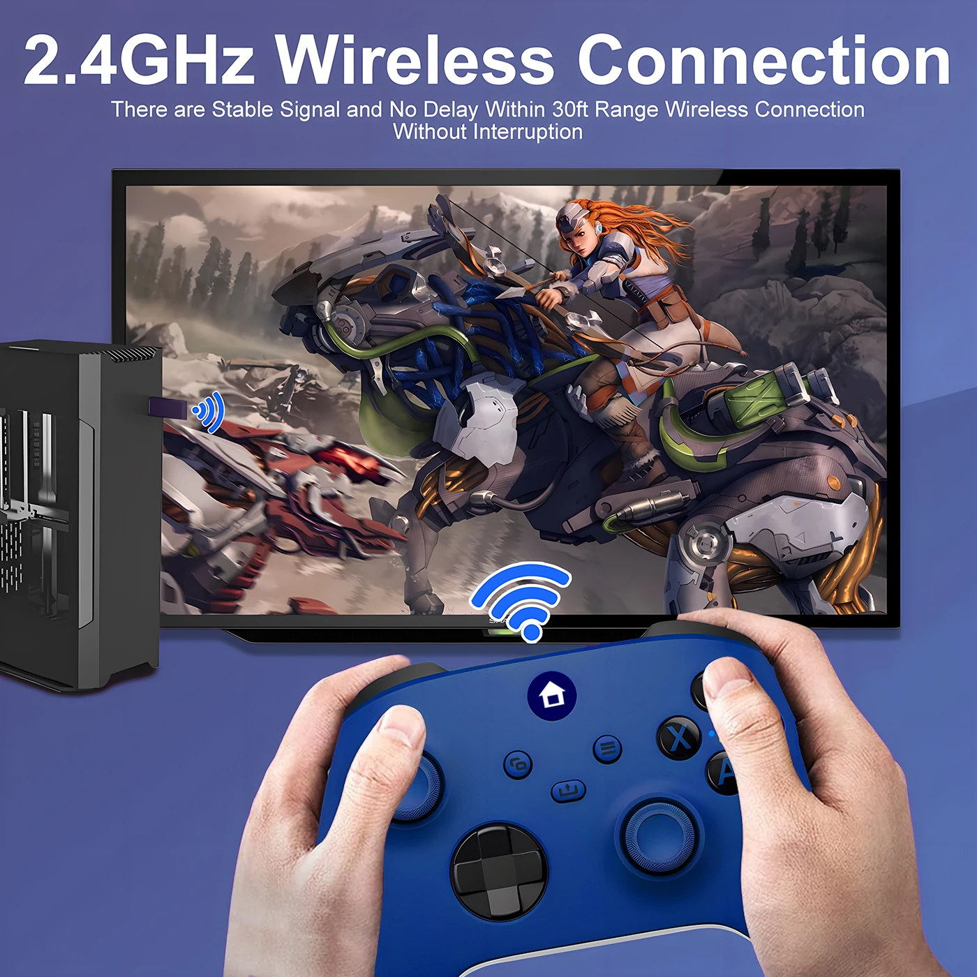 Xbox One Controller 2.4G Wireless Game Controller For Xbox one Series X/S With 2.4G Adapter Receiver For Windows PC Gamepad Gift