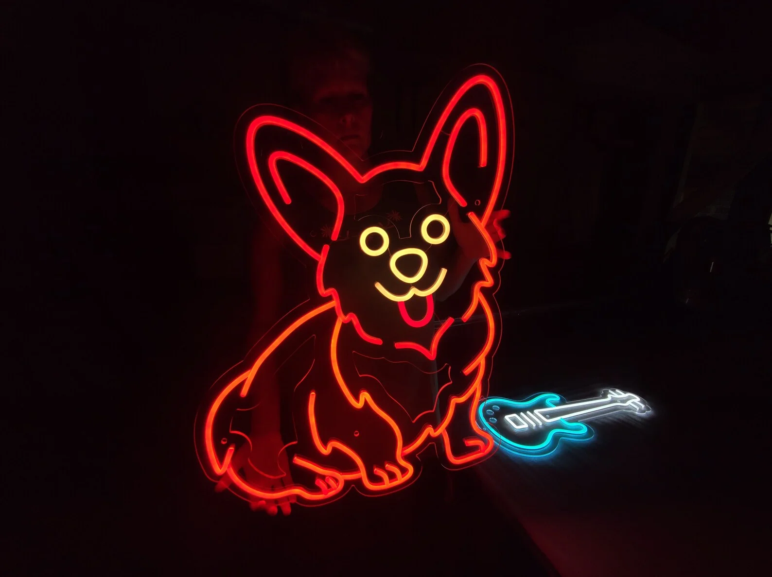 Corgi neon sign, Cute Corgi dog Neon Sign, Animal Neon Decor, Pet Shop Decor , Custom Gift for Pet Lover