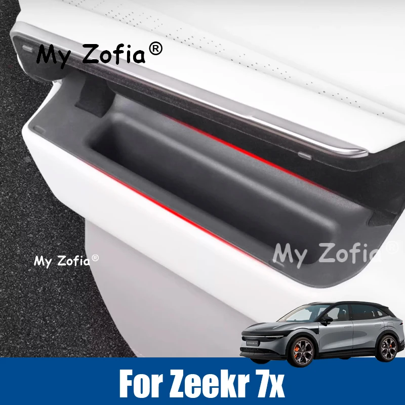 

For Zeekr 7x 2025 2026 Car Door Silicone Storage Box Hidden Storage Box Armrest Storage Door Storage Car Accessories