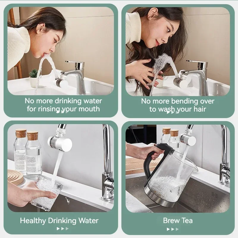 360° Rotation Anti-splash Device Faucet Water Filter Nozzle Mesh Suitable for Home Kitchens Universal Application 1PC