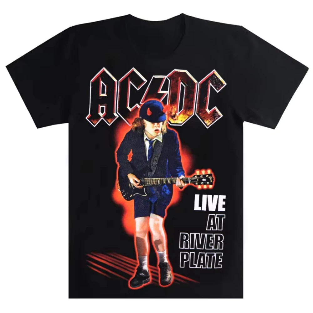 Rock Paradise Rock Band ACDC Fashion Brand T-shirt Men Women Cotton Short Sleeve T-shirt Size S-3xl  Cotton T-shirt High Quality