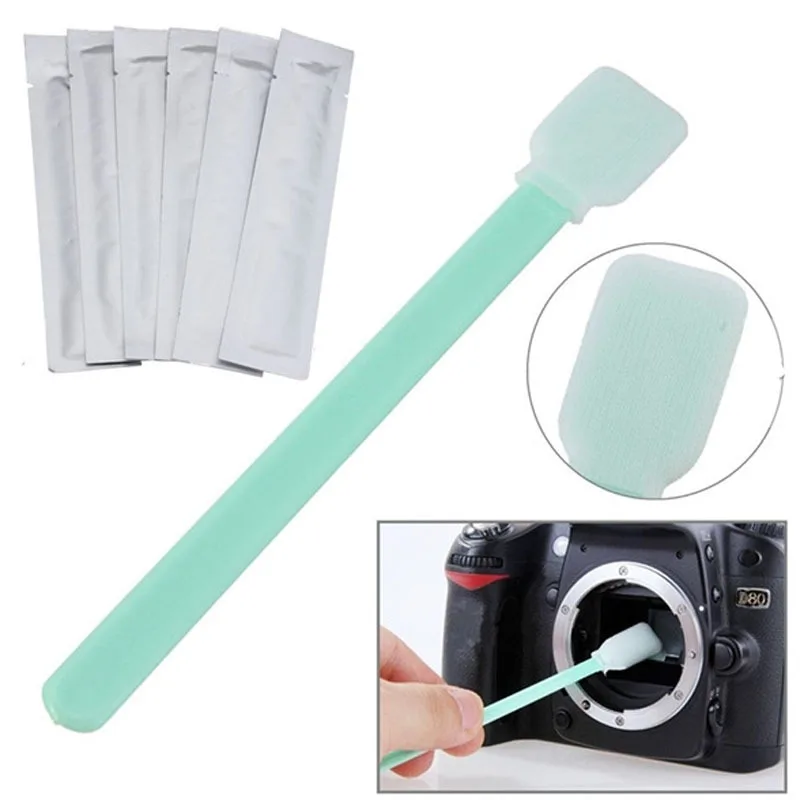 6PCS/Package Wet Sensor Cleaner CMOS CCD SWAB for D-SLR,Filters, Optics lens,LCD FOR Camera Cleaning PAD CCD/CMOS SWAB: