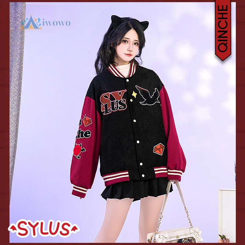 

Костюм для косплея Love and Deepspace Sylus Rafayel, бейсбольный трикотаж, куртка с капюшоном, униформа, аниме-игра, карнавальная одежда на Хэллоуин