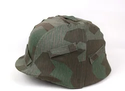 WWII WW2 German Elite Splinter Camo M35 40 Field Helmet Cover Reproduction