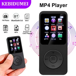 Bluetooth 5.0 MP3 Player MP4 Player Built-in Speaker Portable Stereo Music Player Support TF with FM Radio E-Book Recording