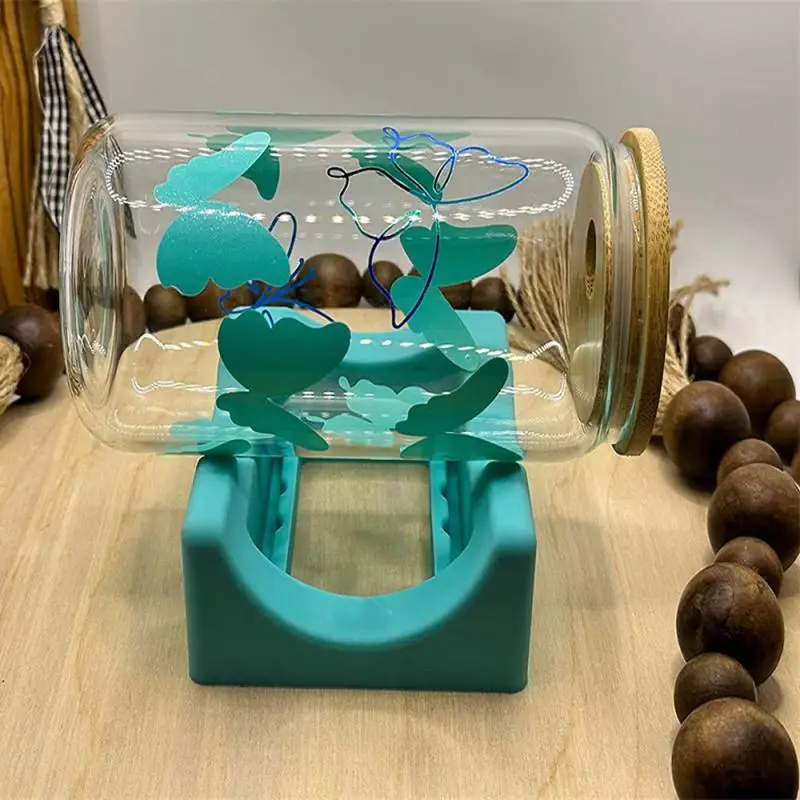 

Подставка для стакана, силиконовый держатель для чашки с встроенными слотами