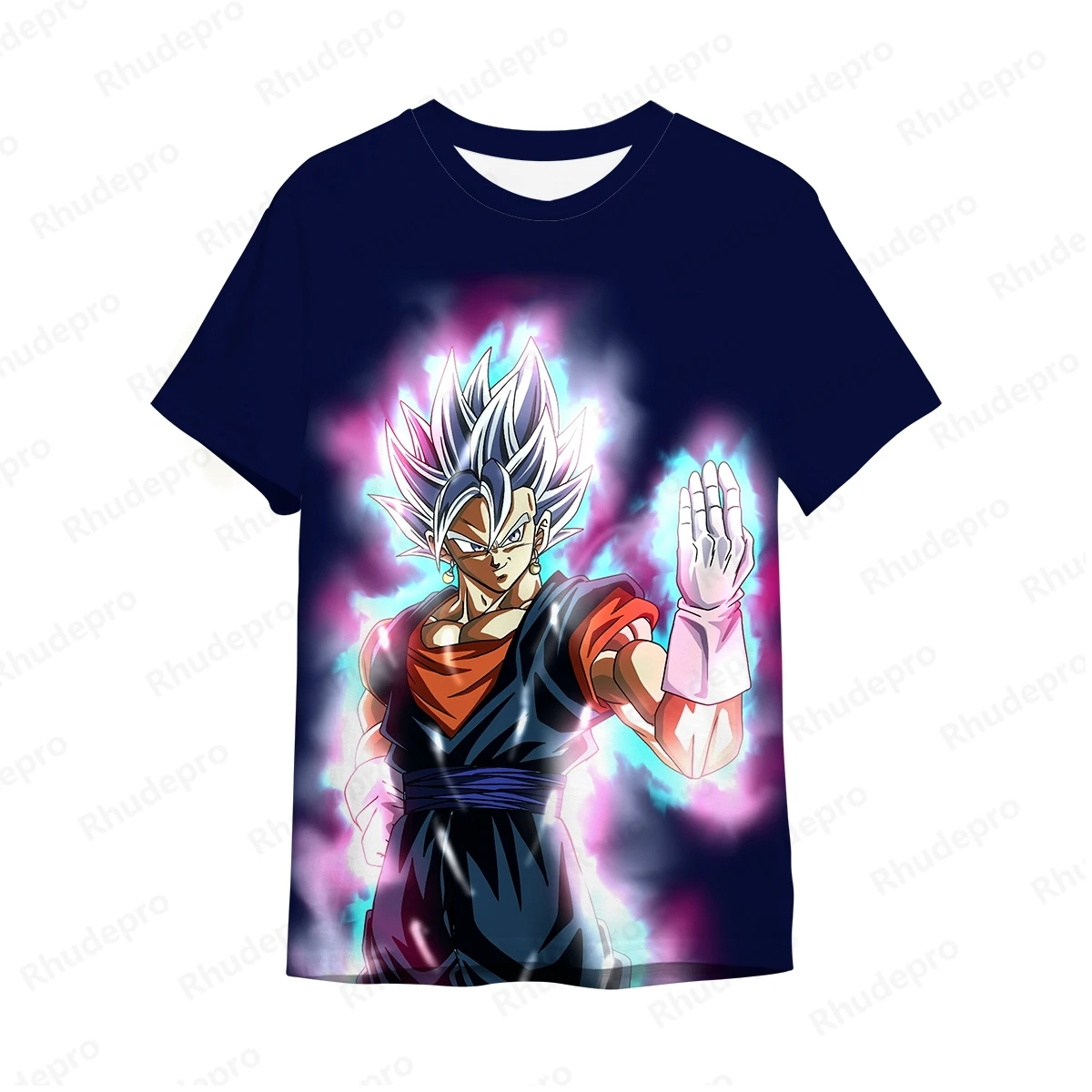 Dragon Ball Super 3D impressão T-shirt infantil, desenhos animados, conforto casual, Super Saiya, Goku, 4-14T, Y2K, Novo, 2024