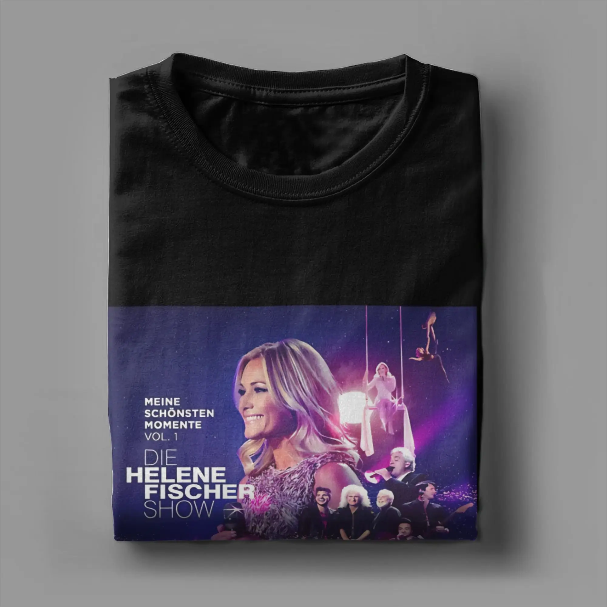Helene Fischer German Singer Tour T-Shirt for Men 100% Cotton Tee Shirt Round Collar Short Sleeve T Shirts Summer Clothes