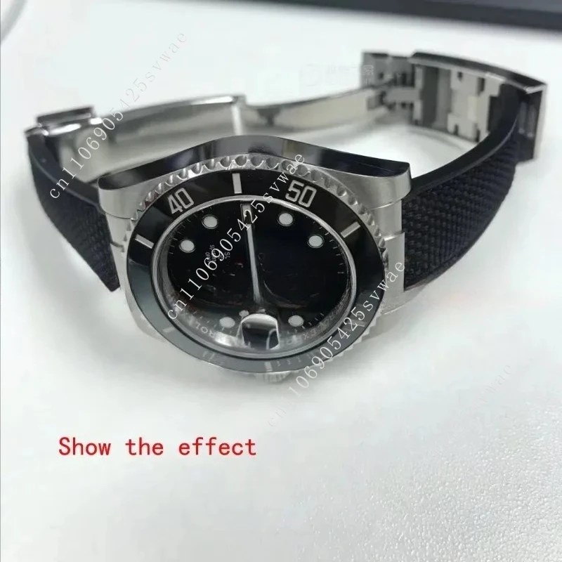 Collegamento Terminale con maglie curve solide da 20 مم، argento، oro، nero، oro rosa، Solo per l'orologio RLX Day-tona SUB