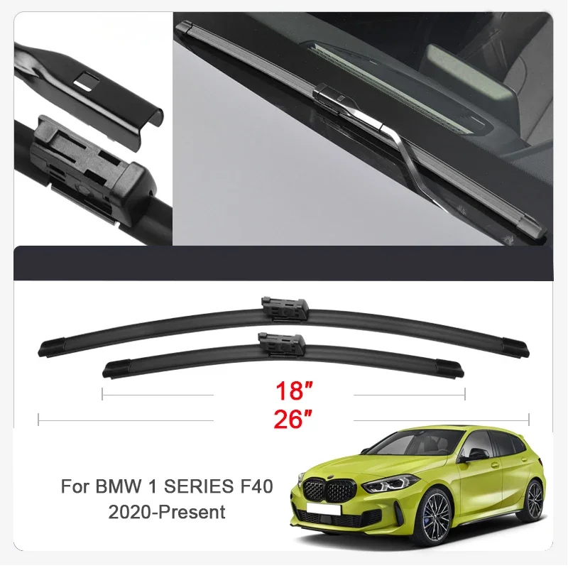 

2PCS Car Blade Windshield Wiper For BMW 1 Series F40 2020-2025 Windshield Rubber