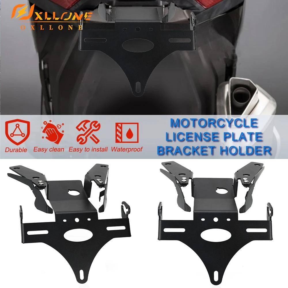 

For HONDA XADV X-ADV 750 X-ADV750 2021 - 2023 2024 Motorcycle License Plate Holder Bracket Rear Tail Tidy Fender Eliminator Kit