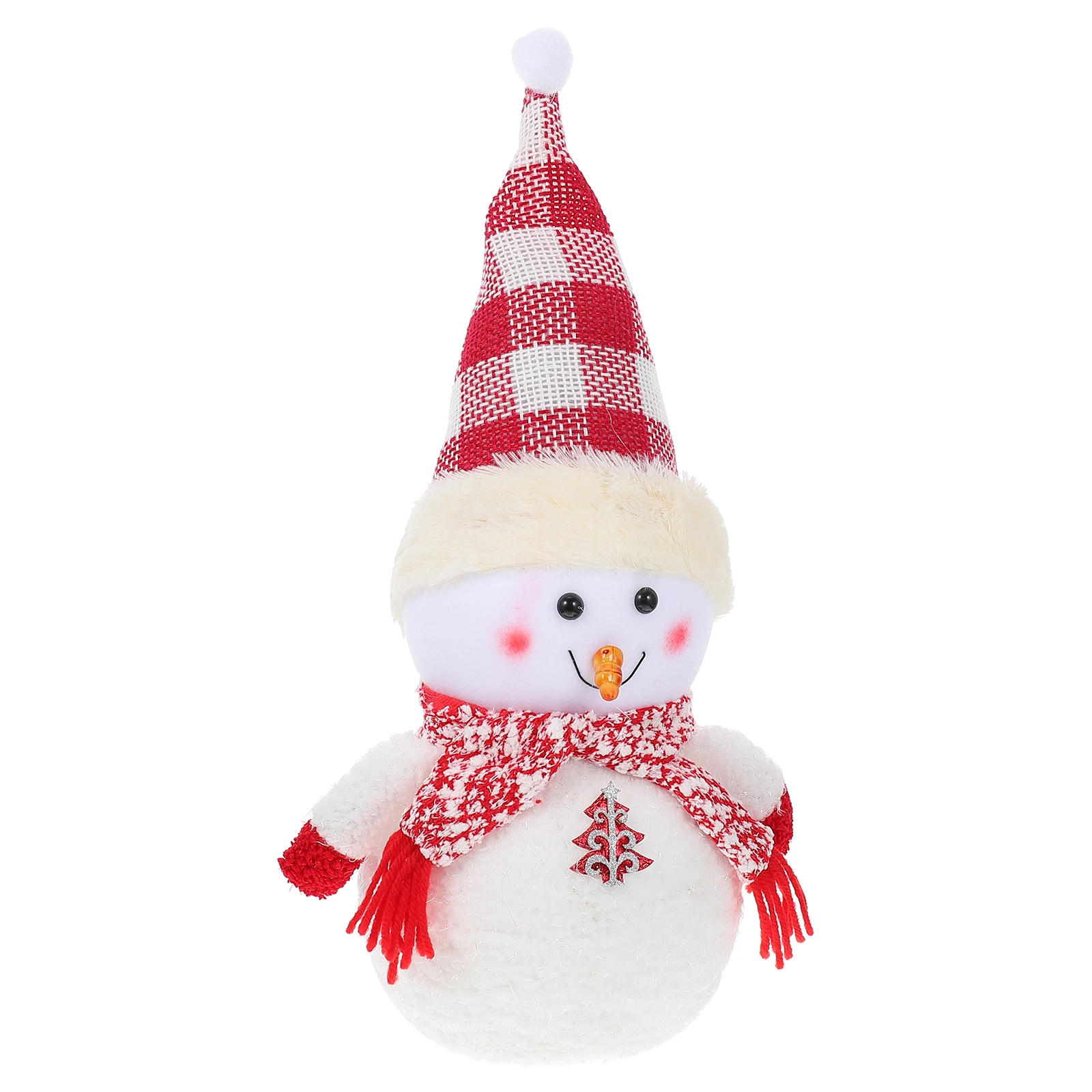 

for LED Light Decoration Ornaments Decorations Indoor Snowman Christmas Tree Red Cloth Winter