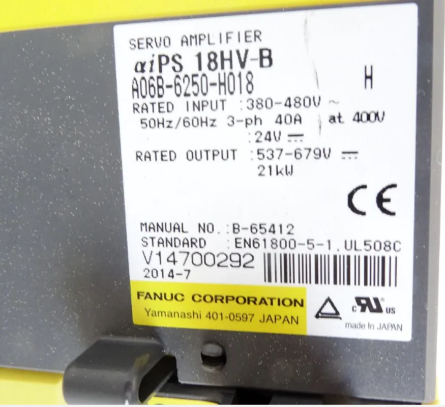 A06B-6250-H018 Fanuc Servo Drive 100% Strictly Tested