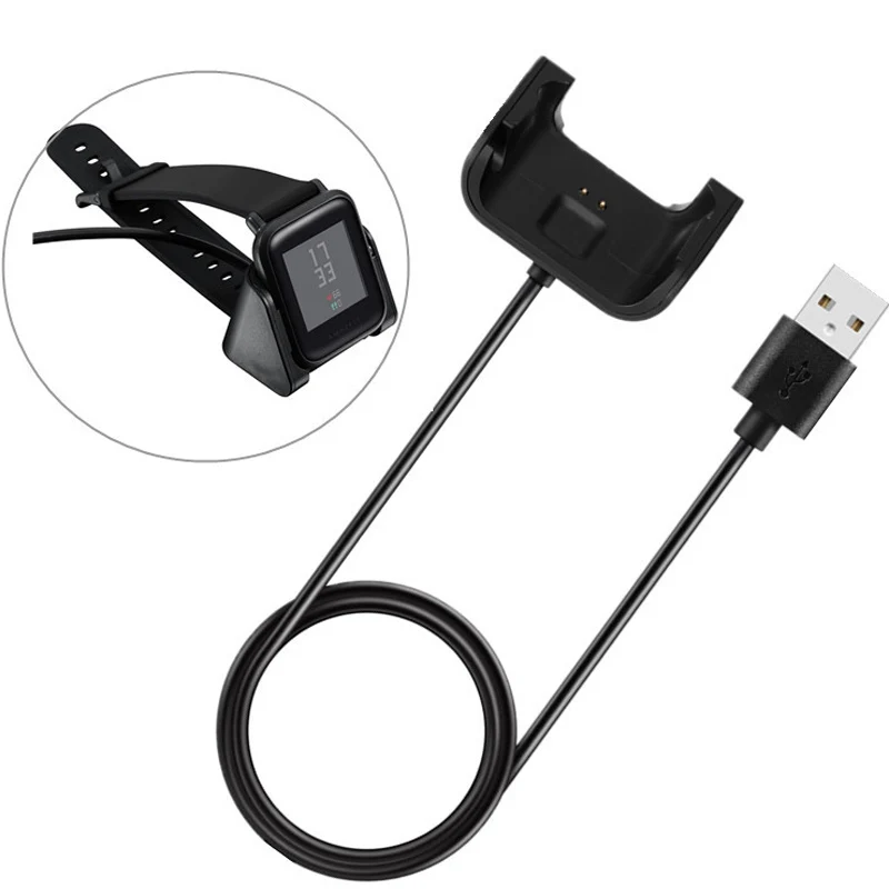 Fast Charging Cable Cradle Dock Charger For Xiaomi Huami Amazfit Bip/bip lite Smart Watch A1608/A1915 USB Chargers