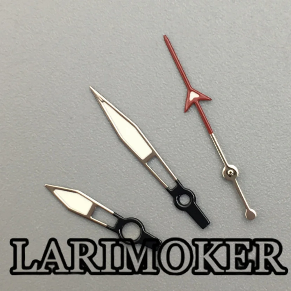 LARIMOKER hollow 3-pin accessories watch hands green luminous suitable for Nh35 PT5000 automatic movement watch parts