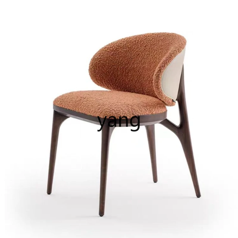 

CX Post-Modern Minimalist Living Room Coffee Make-up Chair Designer Solid Wood Dining Chair