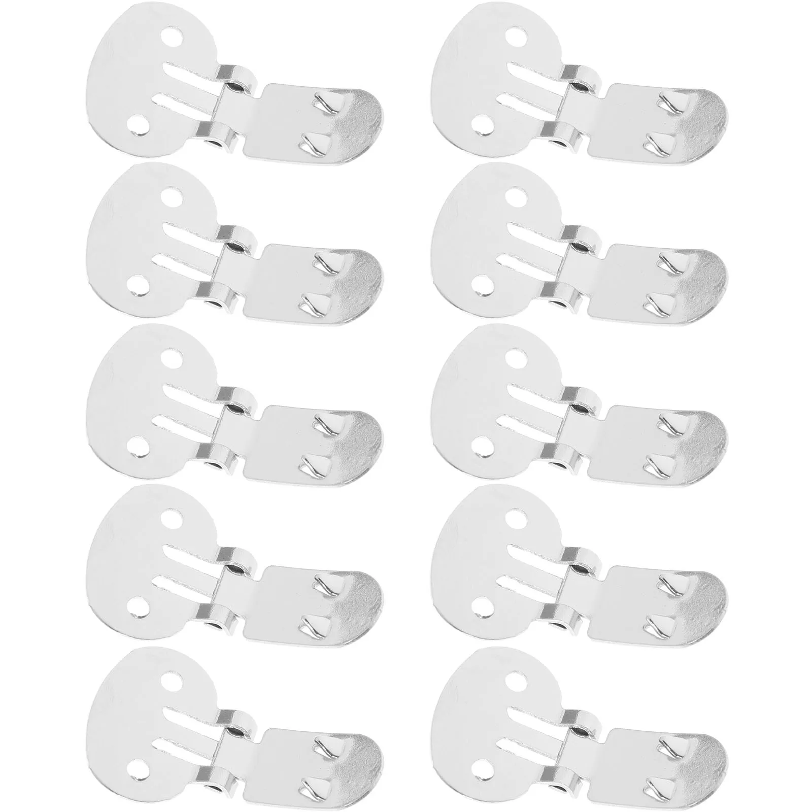 

10pcs Stainless Steel Shoe Clips 32Mm X 20Mm Flat Blank Diy Metal Findings For Decorative Accessories Craft Supplies Handicraft