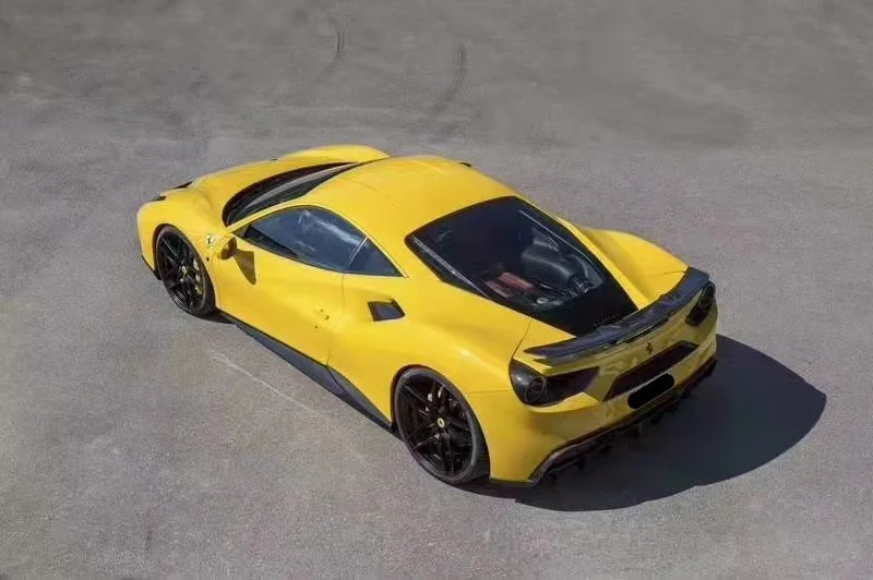 

Используется для Ferrari 488 GTB, обновленная передняя губа из углеродного волокна N-стиля, боковая юбка, задний диффузор, боковые вентиляционные отверстия, задний спойлер, комплект кузова