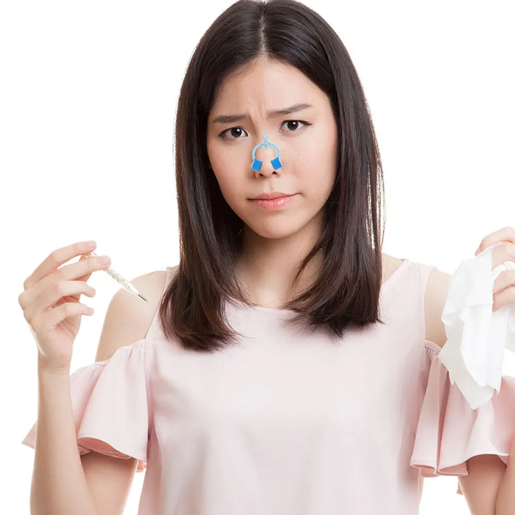 

20 Pcs Nose Breathing Clips Blue Anti Snore Devices Portable Nasal Stopper Care Accessories Health EVA Material