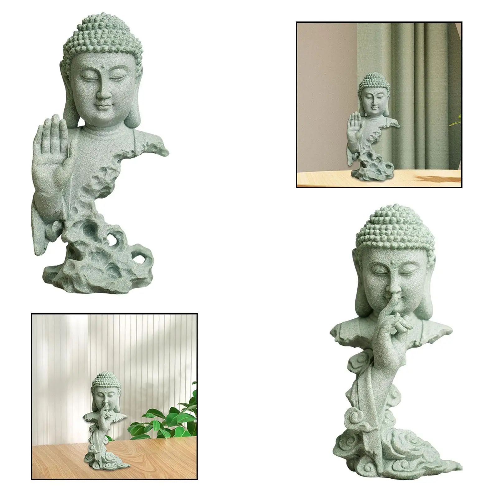 Statue de Bouddha Sakyamuni, figurine zen, méditation, décoration intérieure, sculpture religieuse pour patio, couloir, pelouse, jardin, yoga