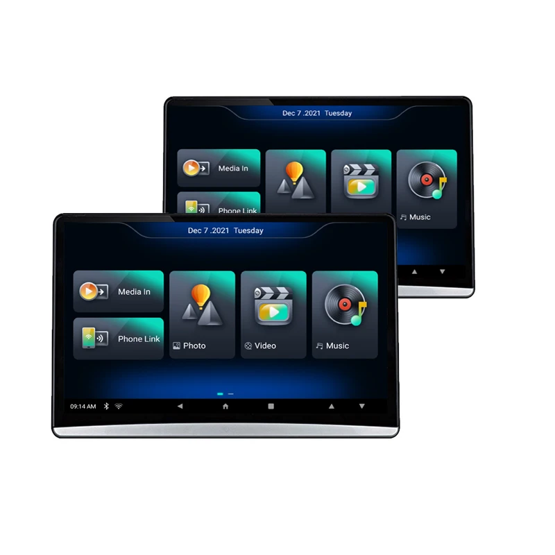 13.3 Polegadas 1920*1080 Tela Sensível Ao Toque Monitor de Encosto de Cabeça Do Carro Player com Usb Wifi Android Monitor de Encosto de Cabeça Do Carro
