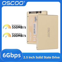 OSCOO 256GB 512GB SATA3.0 SSD Internal Solid State Drive 2.5Inch MLC SSD Hard Disk 2D MLC Nand Flash SSD for Desktop and Laptops