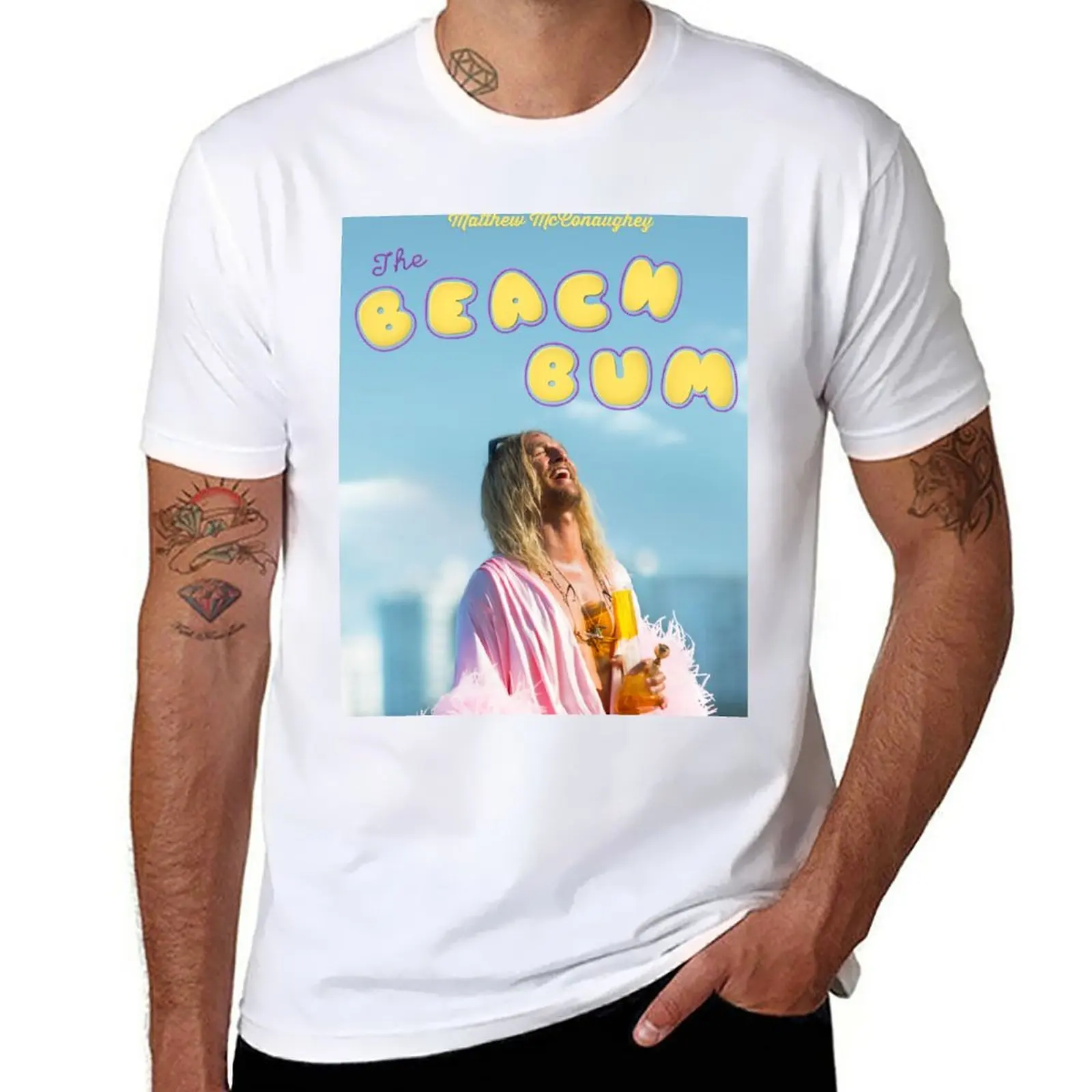 New the beach bum harmony korine T-Shirt cute tops sweat shirts blank t shirts oversized t shirts mens t shirts casual stylish