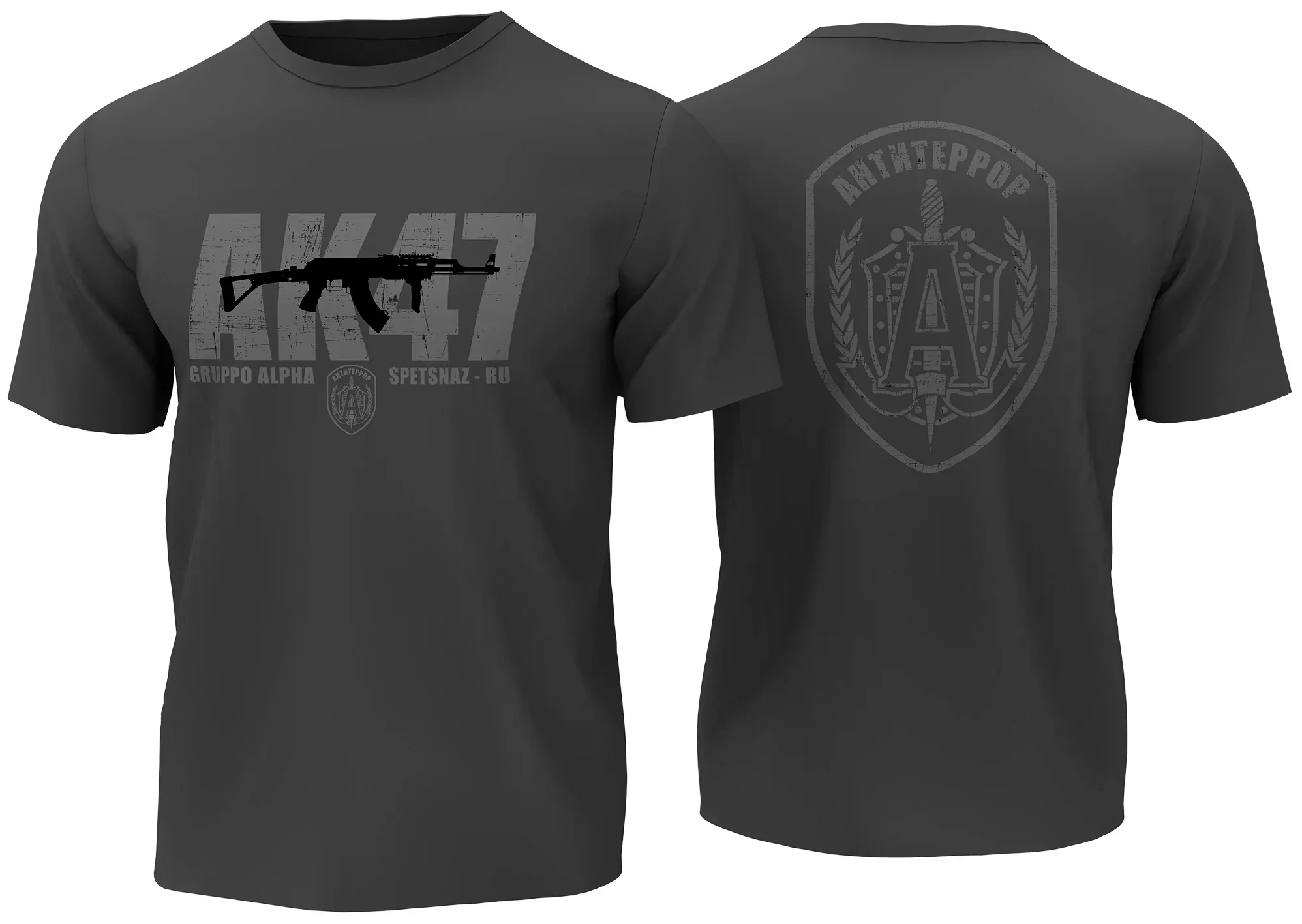 AK47 Assault Rifle Russian Spetsnaz Alpha Special Forces T-Shirt New 100% Cotton O-Neck Summer Short Sleeve Casual Mens T-shirt