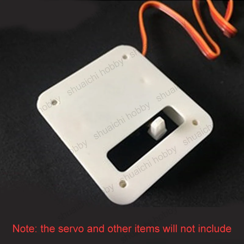 2Sets 9g Servo Protection Case White Anti Sweeping Teeth Steering Gear Fixed Shell Holder 4.4x4.8cm for RC Drone Model Airplane