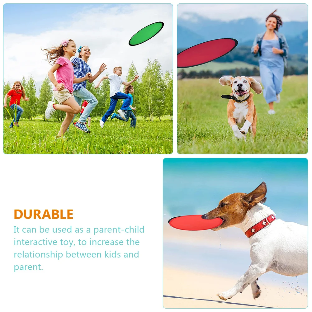 15 Pcs Flying Disc Toy Set Foldable Pocket Kids Outdoor Party Game Polyester Material Fun Birthday Halloween