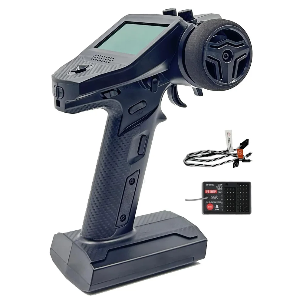 FLYSKY FS-G7P+ RC Transmitter and Receiver FS-R11P Fly 2.4GHz Sky Surface 10-Channels Radio Controller System for RC Cars Boat
