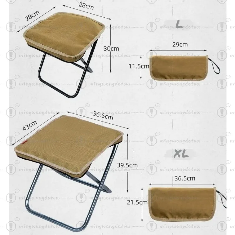 Newets Chaise De Camping Portable Légère Chaise Extérieure En Aluminium Haute Charge Voyage Pliable Plage Chaise De Pêche