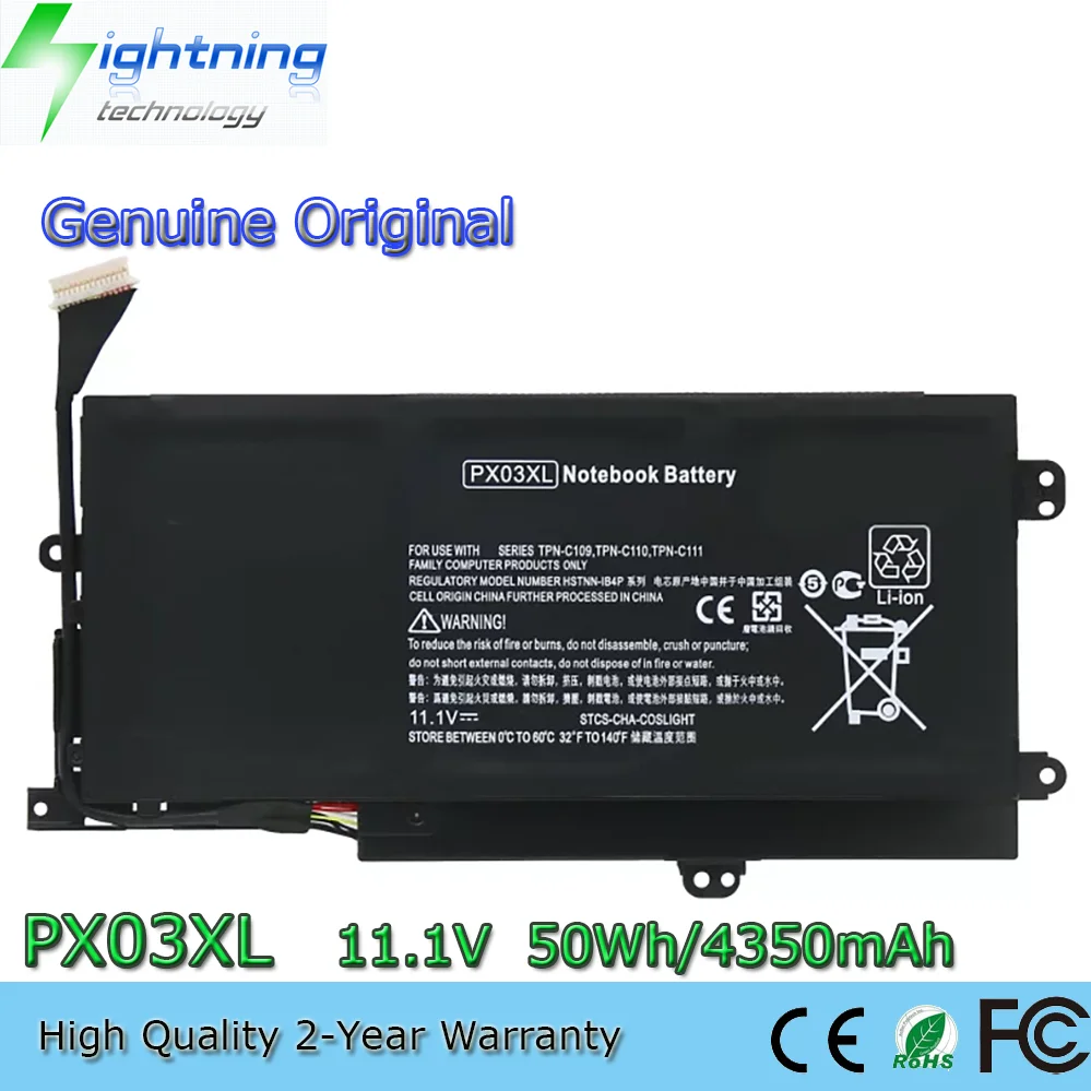 Batería Original PX03XL para HP ENVY 14 Sleekbook HSTNN-LB4P TPN-C110 714762-2C1