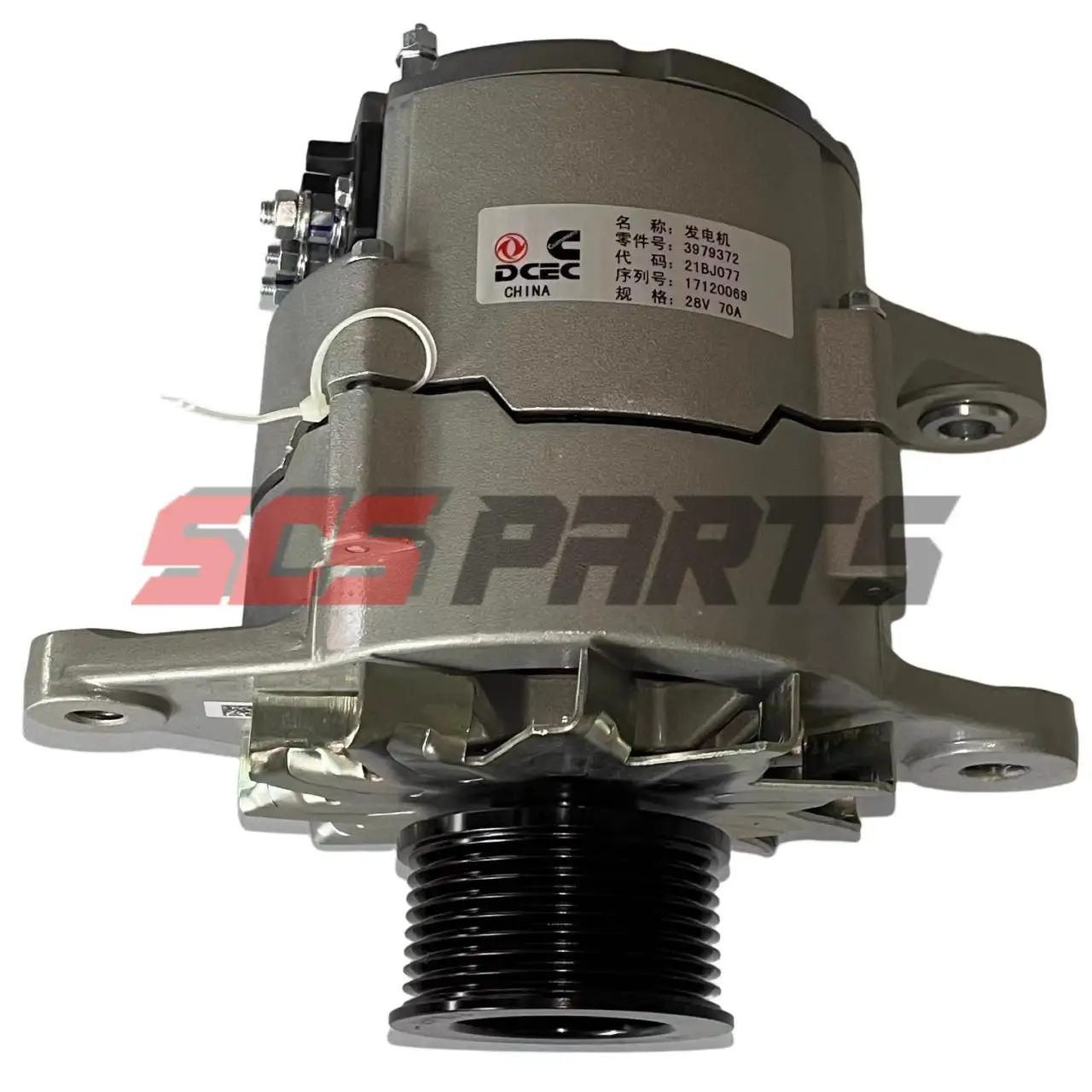 

3979372 JFZ2710F Alternator Fit Cummins Engine 6CT8.3 ISC 28V 70A