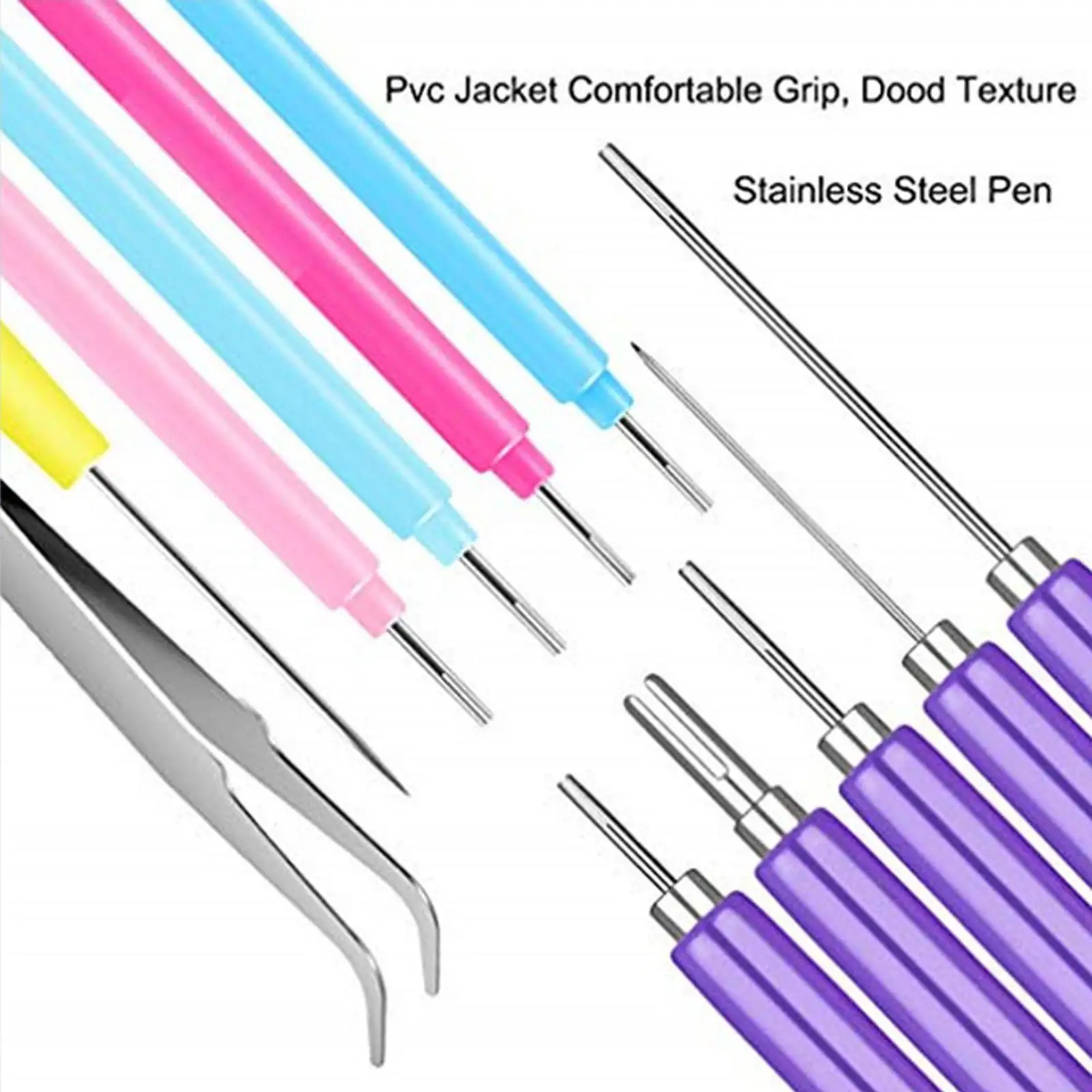 Paper Quilling Tools Kit Ergonomic Slotted Pens with Awl Tweezer for Crafting Accessories and Material Offers Beginner Crafts