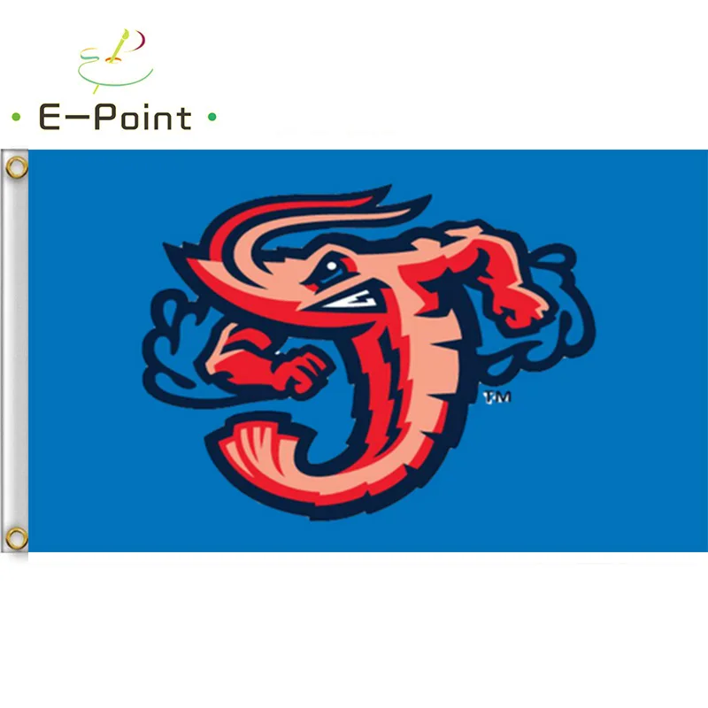 Jacksonville Jumbo Shrimp Flag 2ft*3ft (60*90cm) 3ft*5ft (90*150cm) Size Christmas Decorations for Home Banner