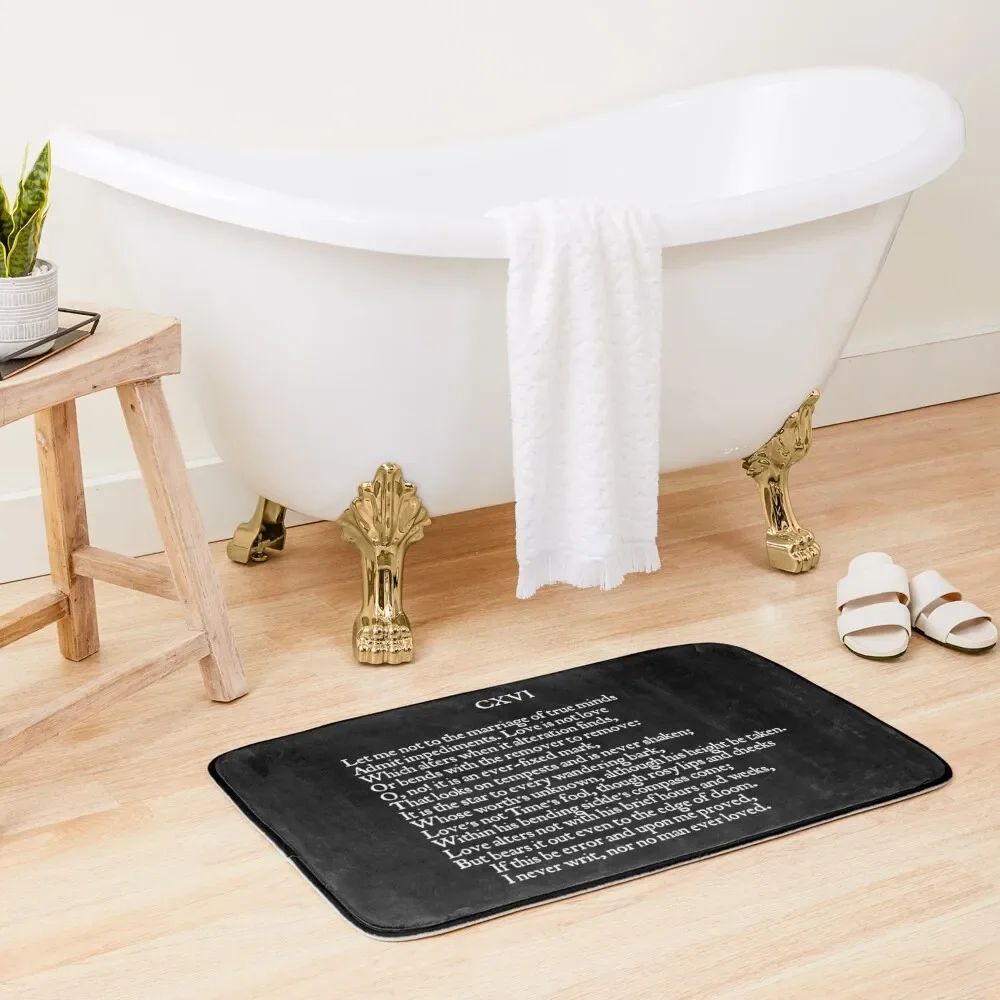 

Shakespeare Sonnet 116 True Love Poem (Let me not to the marriage of true minds / Admit impediments) Bath Mat