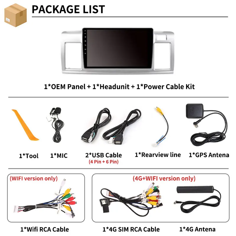 أندرويد 15 راديو السيارة لتويوتا راوم 2 Z20 2003 - 2011 RHD نظام تحديد المواقع مشغل وسائط متعددة نافي رئيس وحدة لاسلكية Carplay السيارات QLED فيديو