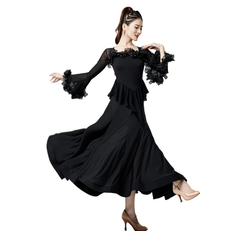 

2024 Modern Dance Dress Women's New Ballroom Dance Latin Ballroom Dance Dress Performance Competition Costumes 9049