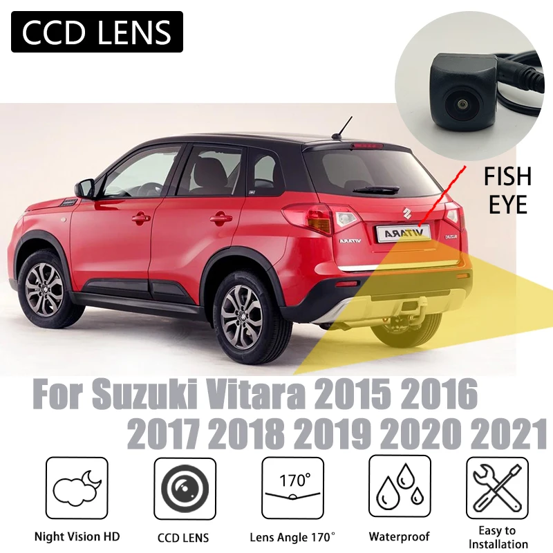 Rear View  Camera For Suzuki Vitara 2015 - 2021 CCD HD Night Vision Parking Reverse Backup Camera