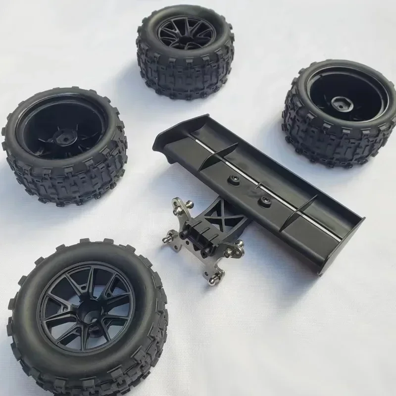 Zestaw części do modernizacji kół Monster Truck 1/12 z zmodyfikowaną skorupą nadwozia dla Wltoys 124016 124017 124018 124019 RC Buggy Car Hobby