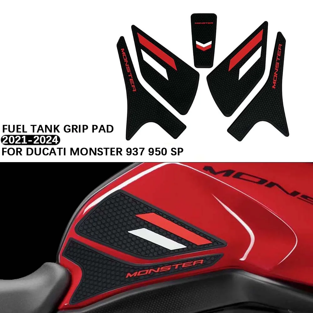

FOR DUCATI MONSTER 937 950 SP Fuel tank sticker Rubber Fuel Tank Anti-slip protective Stickers Anti-slip and wear resistant