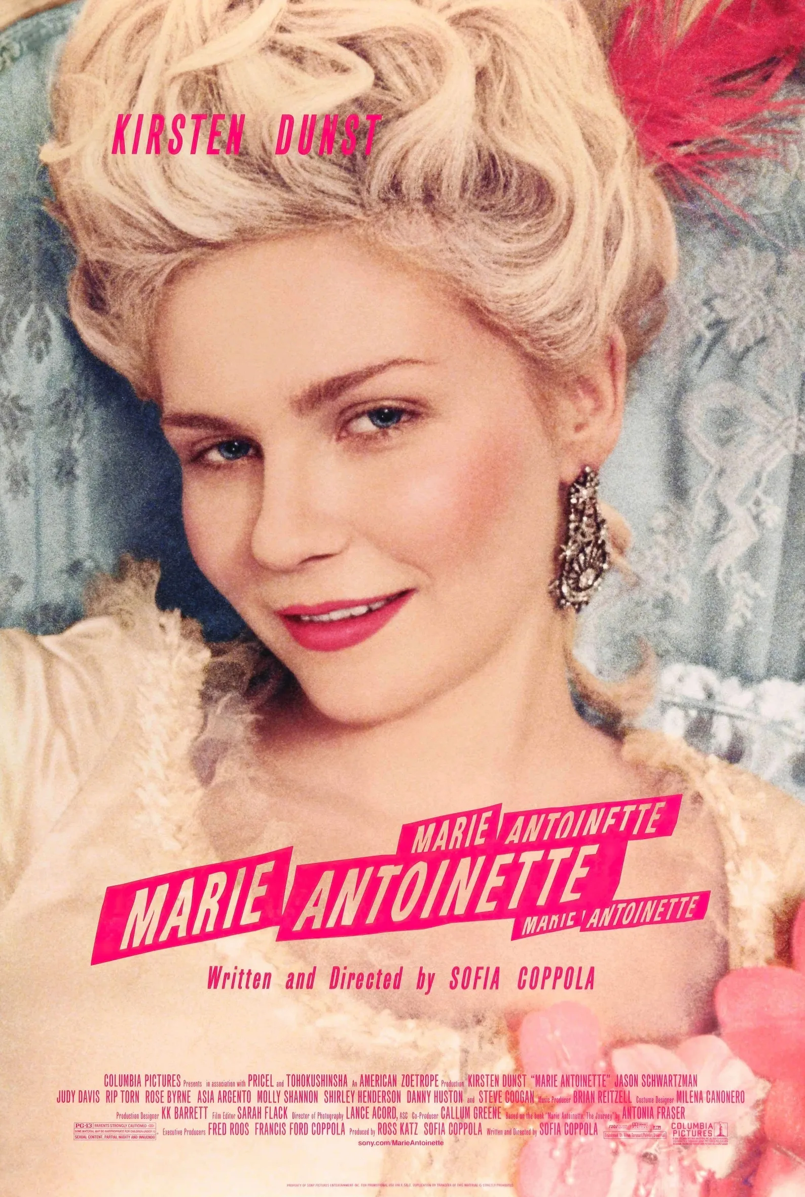 Clássico sofia coppola filme marie antoinette cartaz arte da