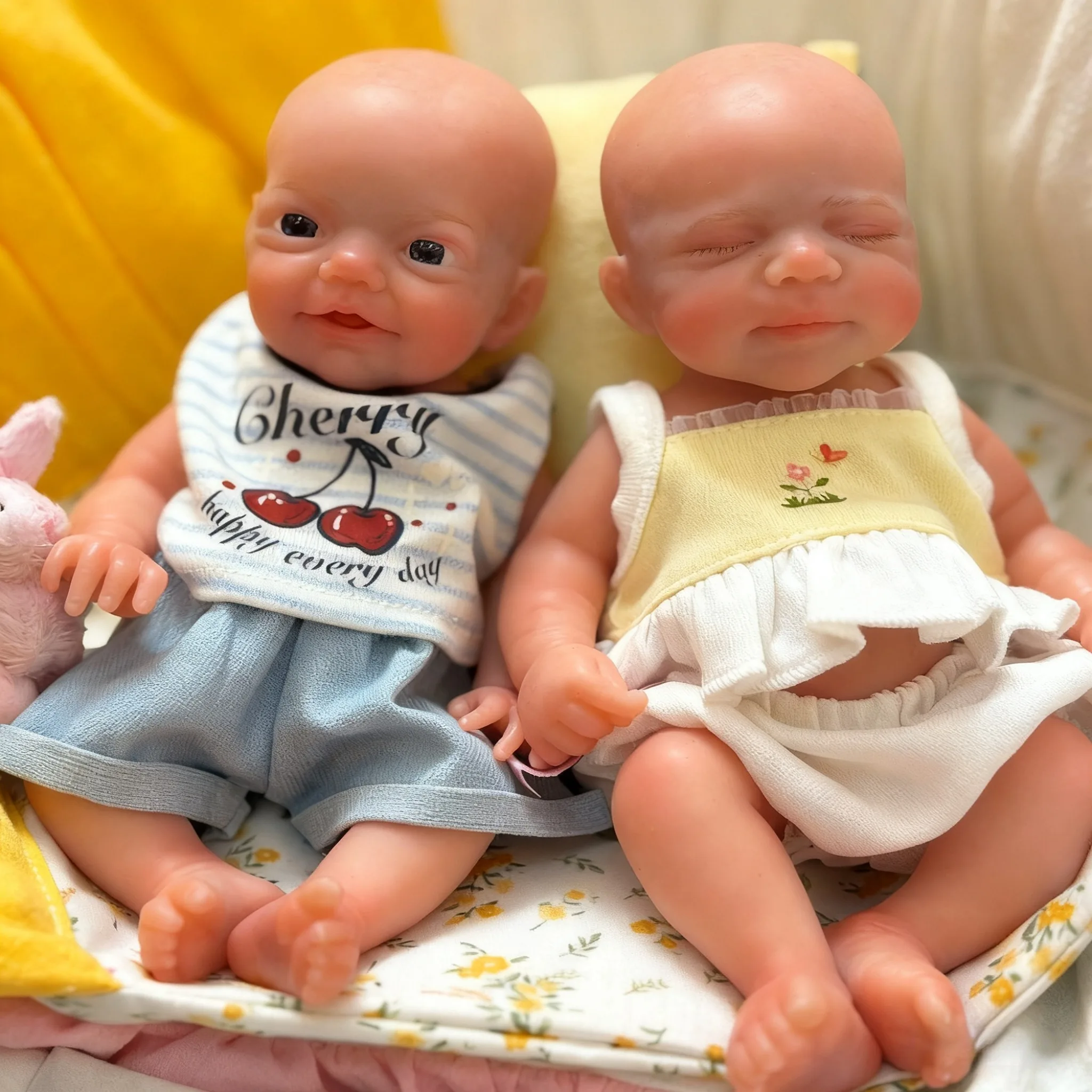 

8 Inch Lifelike Solid Silicone Bebe Reborn De Silicona Girl Or Boy Handmade Soft Touch Bebe Newborn Baby