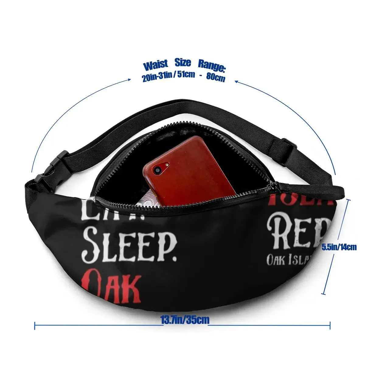 Knights Templar Waist Bag Polyester Print Waist Pack Woman Fitness Bag