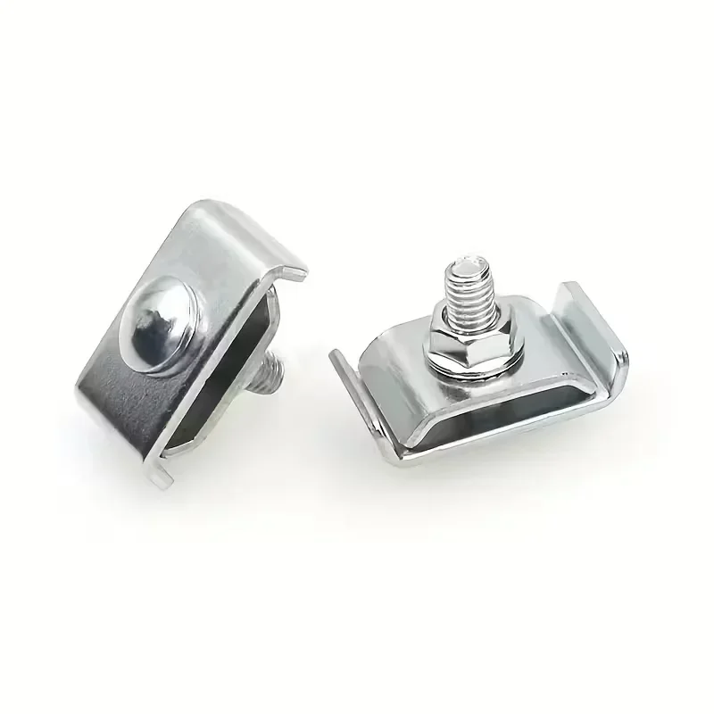 10pcs Silvery Wire Grid Panel Connector Grid Wall Clamps Grid Connectors Metel Mesh Fasteners Sturdy Clamps For Wall Grid Panels