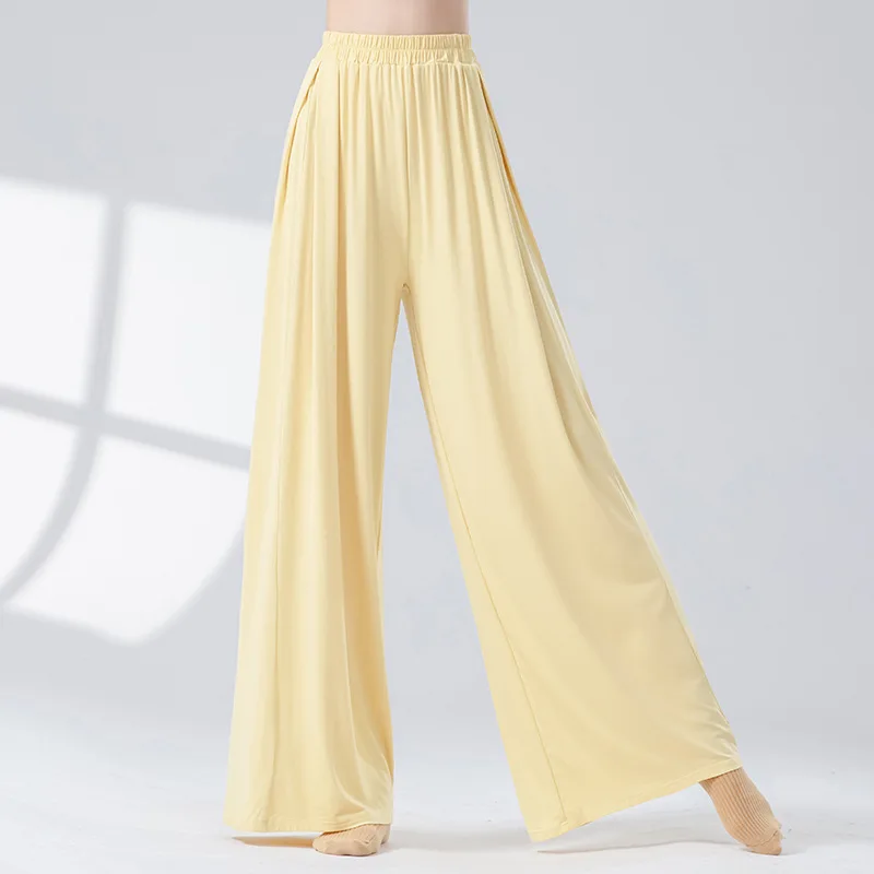 

Elegant Loose Wide-leg Pants Chinese Classical Dance Body Professional Training Women's Modern Dance Practice Pants
