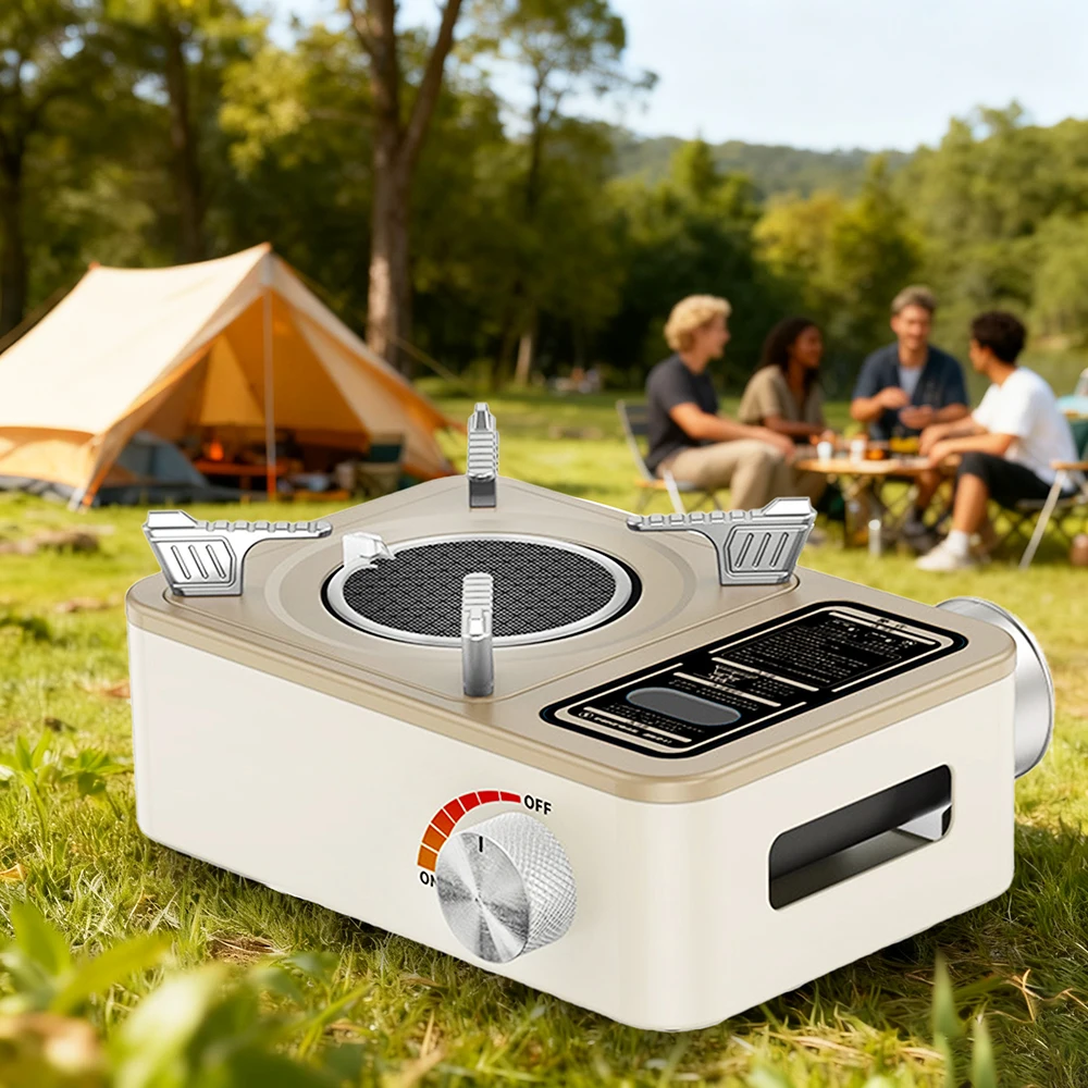 Infrared Gas Stove  Tactics Stove Portable Furnace Windproof Infrared Card Stove Burner Portable With Carry bag For Camping