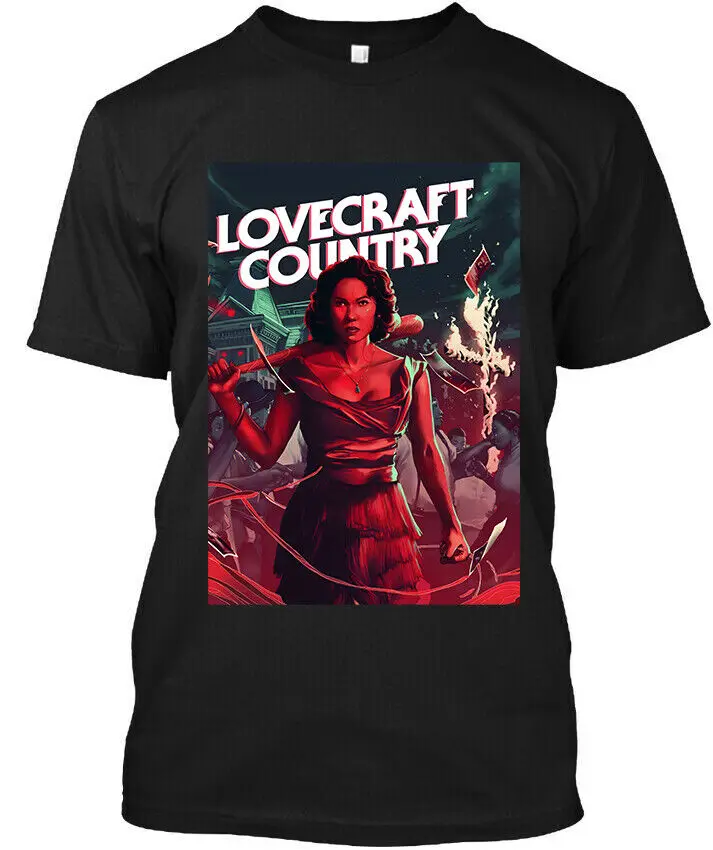 

NWT Lovecraft Country American Horror Drama TV Show Poster Logo T-Shirt S-4XL High Quality 100%Cotton Short Sleeve